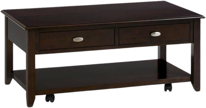Modern Rectangular Coffee Table | Minimalist Centerpiece Table for Living Room, Wooden Accent Furniture for Home & Apartment Décor