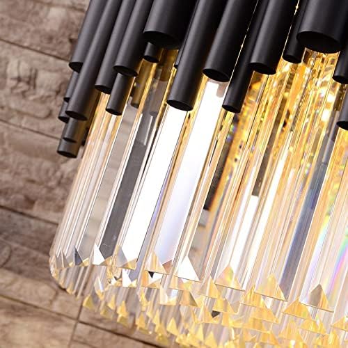 Modern Crystal Chandelier Lighting Fixture | Luxury Ceiling Pendant Light for Living Room, Dining Room, Bedroom & Home Decor