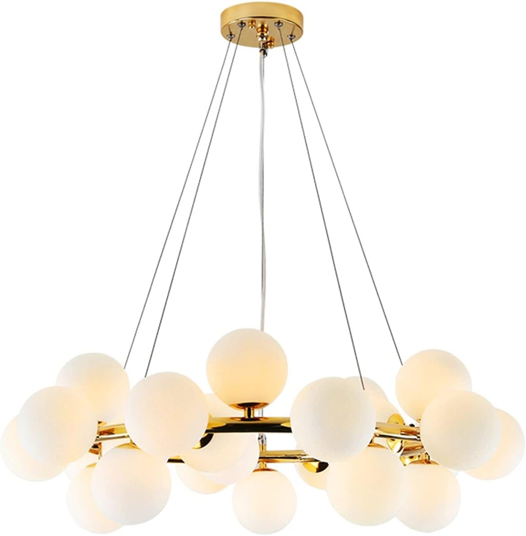 Modern Scandinavian Chandelier Light | Minimalist Pendant Ceiling Fixture for Living Room, Dining Room, Kitchen & Home Interior