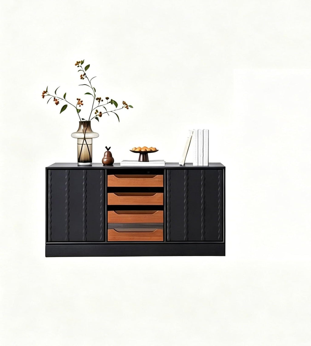 Modern Sideboard Storage Cabinet | Minimalist Entryway Organizer & Buffet Table for Living Room, Kitchen & Dining Room