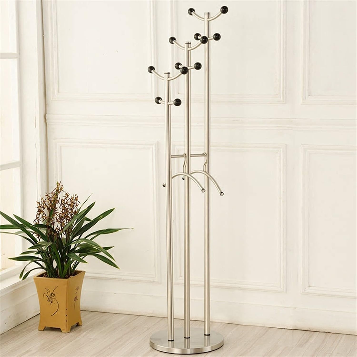 Modern Hanging Metal Wall Decor | Stainless Steel Minimalist Creative Pendant Decoration for Living Room, Bedroom & Home Interior