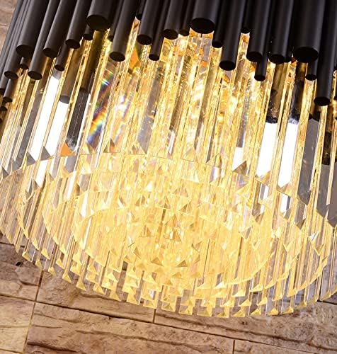 Modern Crystal Chandelier Lighting Fixture | Luxury Ceiling Pendant Light for Living Room, Dining Room, Bedroom & Home Decor