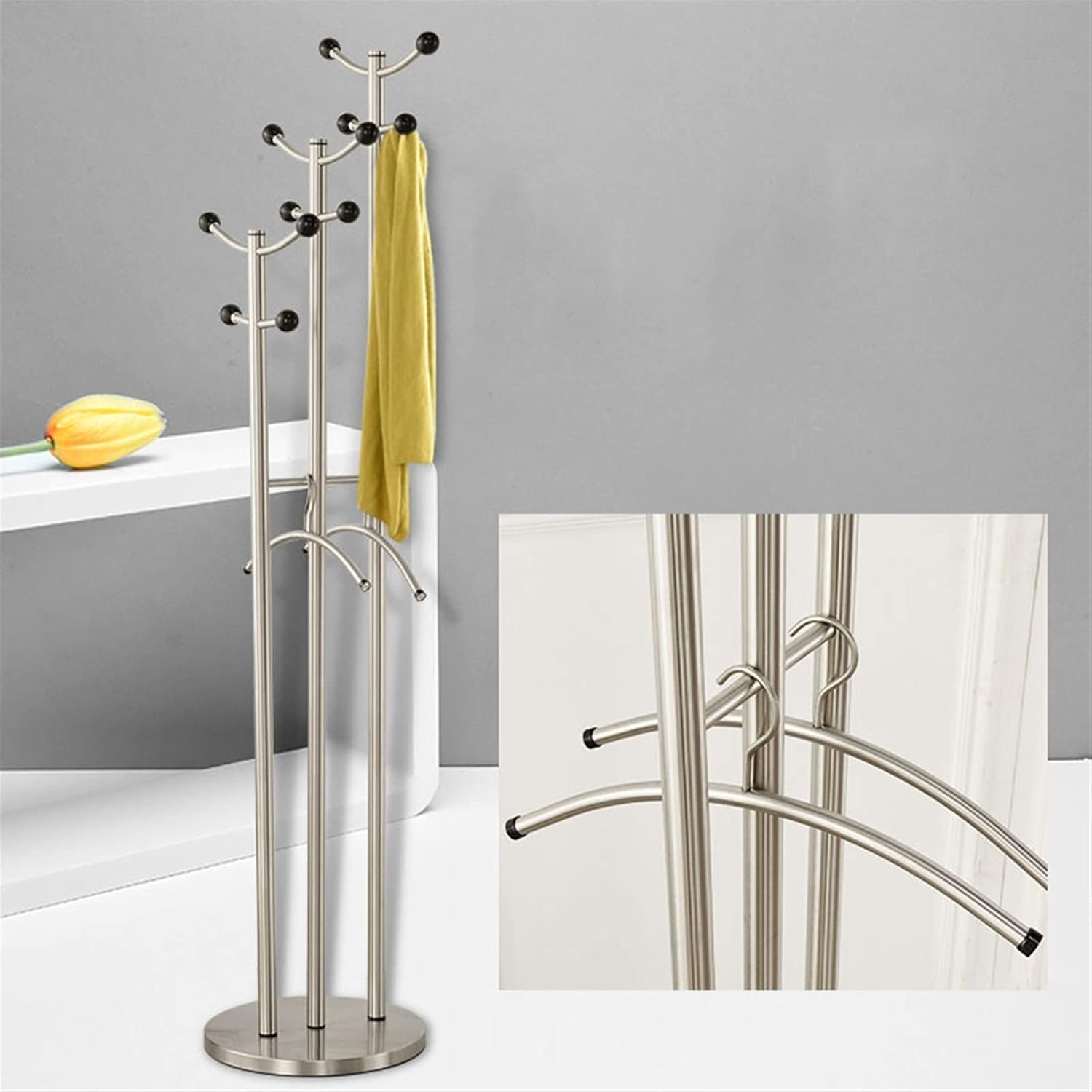 Modern Hanging Metal Wall Decor | Stainless Steel Minimalist Creative Pendant Decoration for Living Room, Bedroom & Home Interior