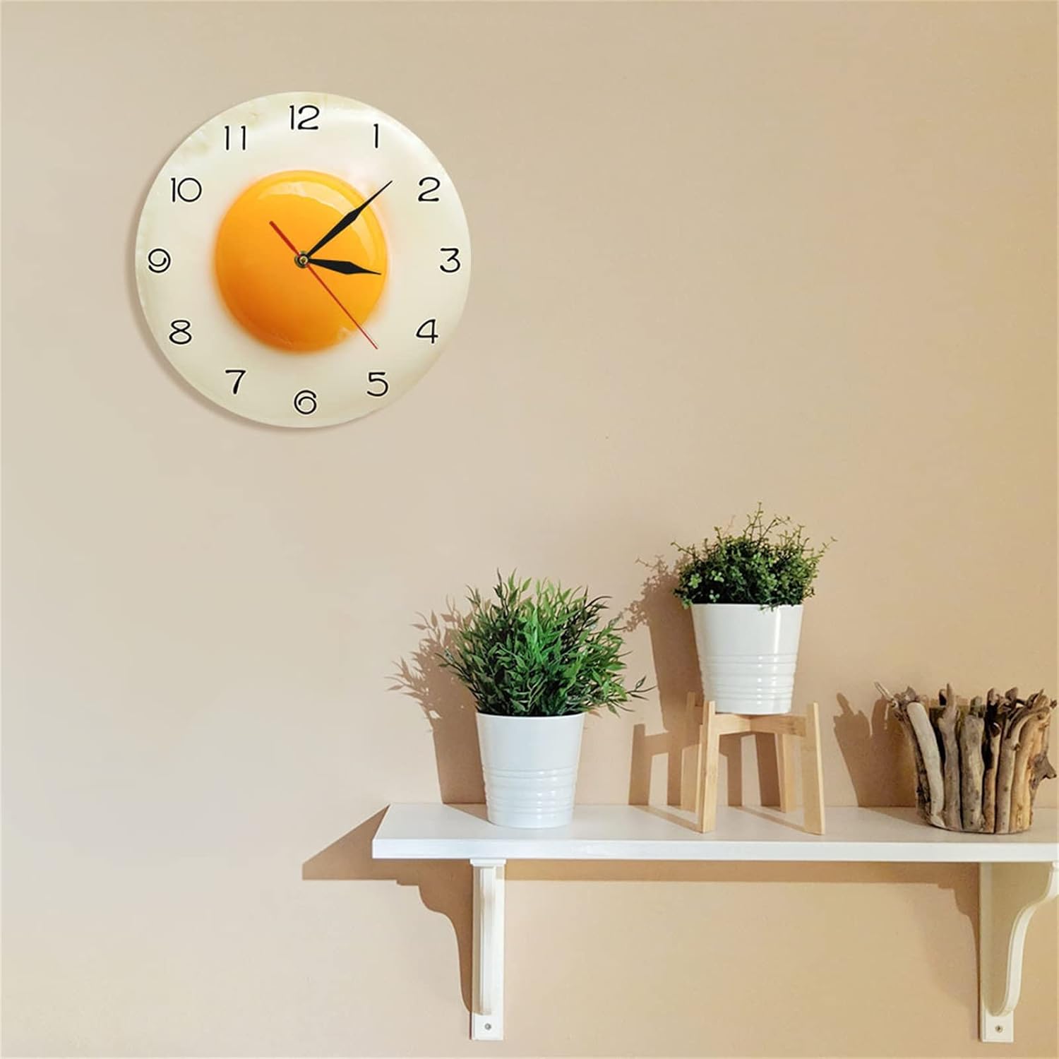 Silent Battery Operated LED Wall Clock | Modern Minimalist Quiet Quartz Clock for Kitchen, Bedroom, Living Room & Home Décor