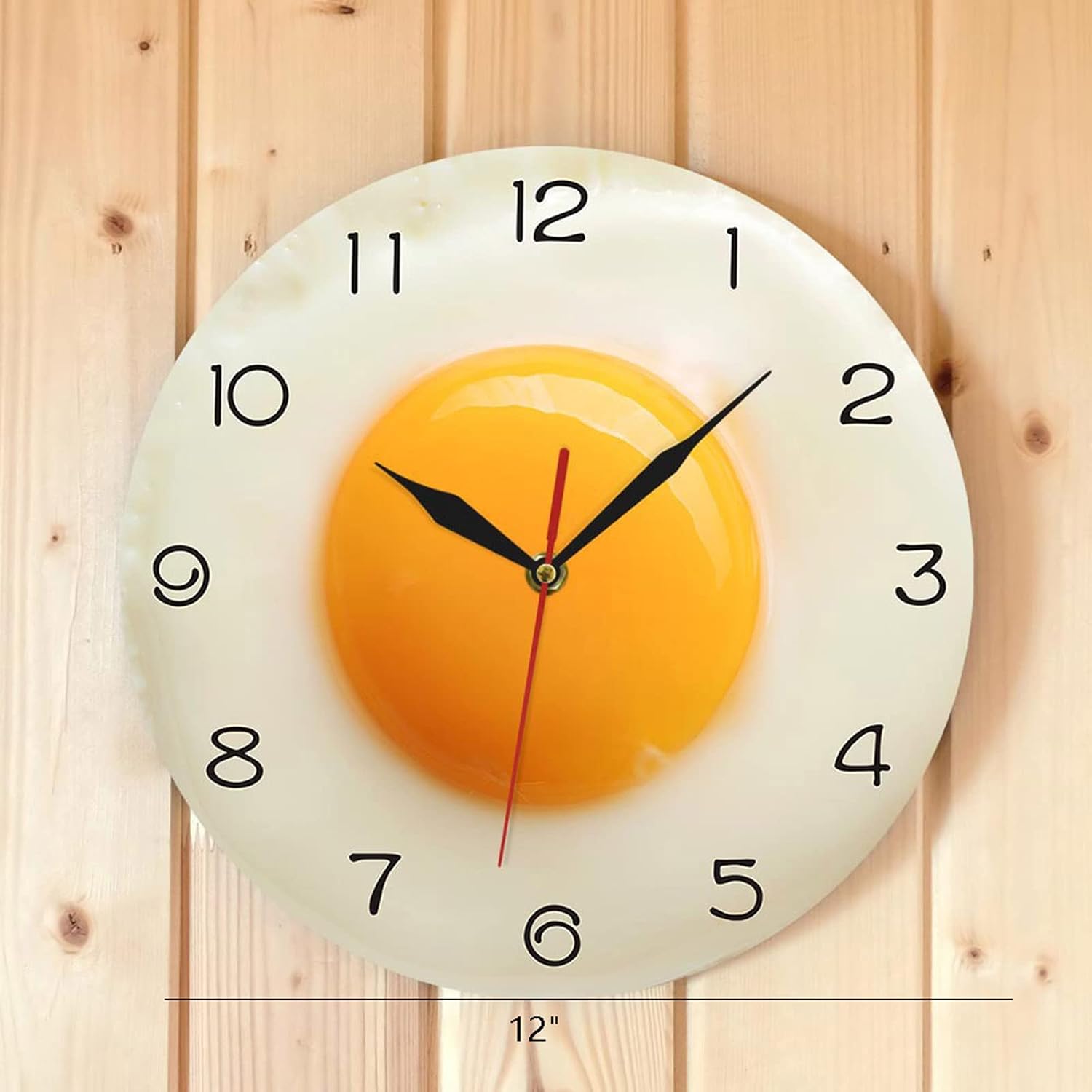 Silent Battery Operated LED Wall Clock | Modern Minimalist Quiet Quartz Clock for Kitchen, Bedroom, Living Room & Home Décor