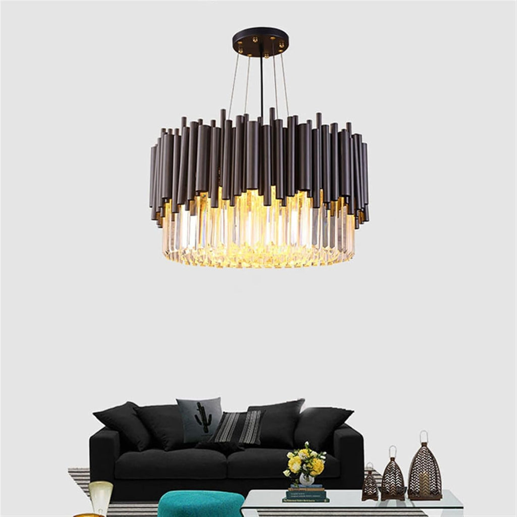 Modern Crystal Chandelier Lighting Fixture | Luxury Ceiling Pendant Light for Living Room, Dining Room, Bedroom & Home Decor