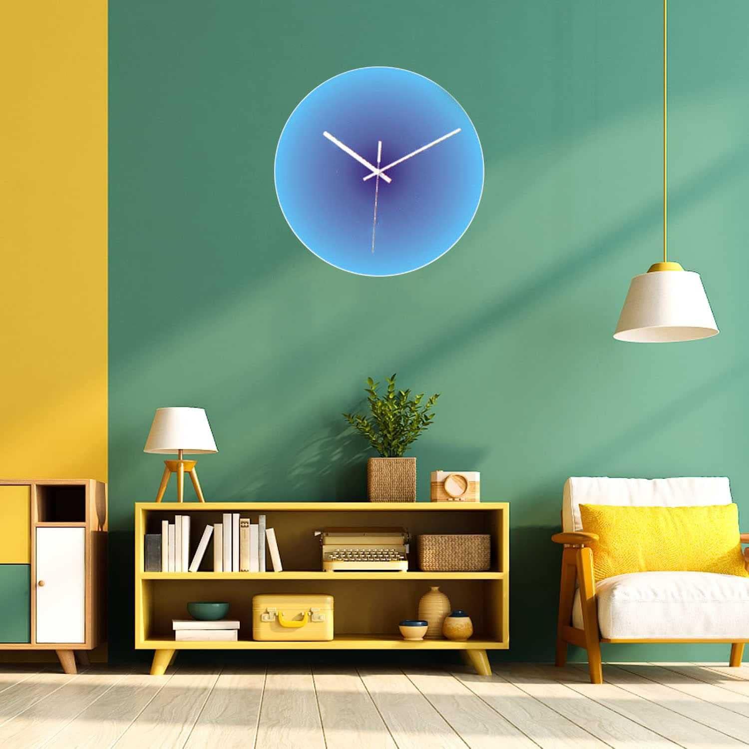 Modern Battery Operated Wall Clock | Silent Non-Ticking Minimalist Decorative Clock for Kitchen, Bedroom, Living Room & Home Décor