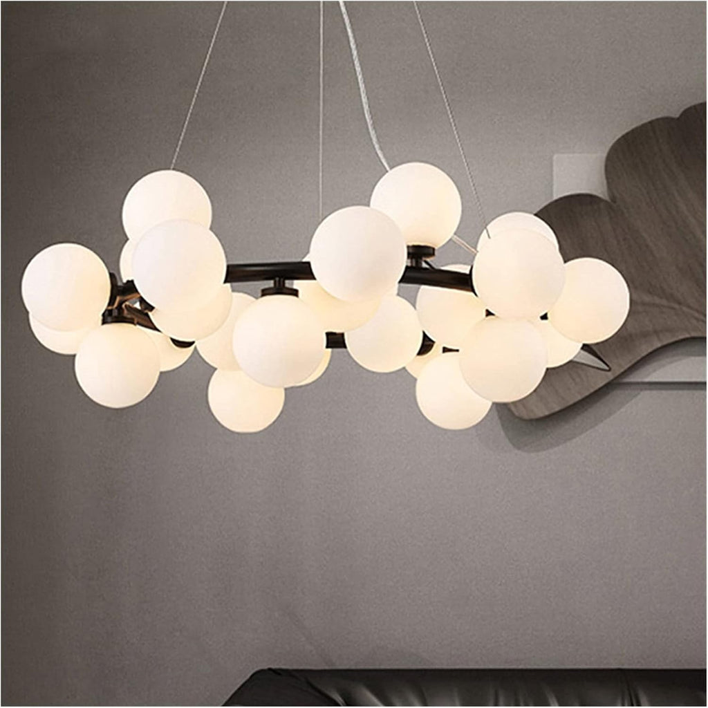 Modern Scandinavian Chandelier Light | Minimalist Pendant Ceiling Fixture for Living Room, Dining Room, Kitchen & Home Interior