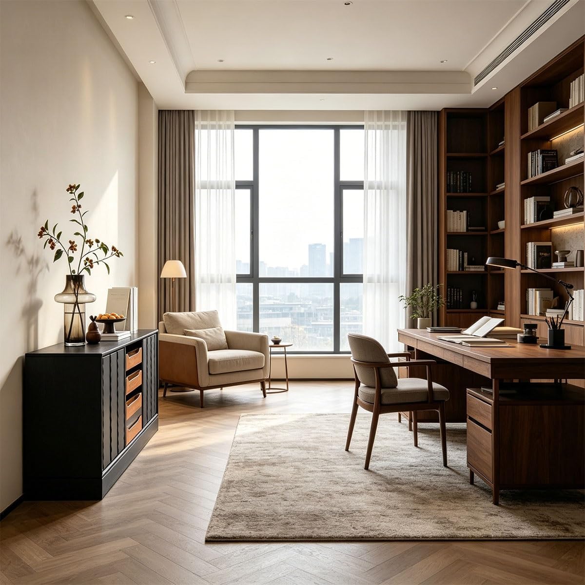 Modern Sideboard Storage Cabinet | Minimalist Entryway Organizer & Buffet Table for Living Room, Kitchen & Dining Room