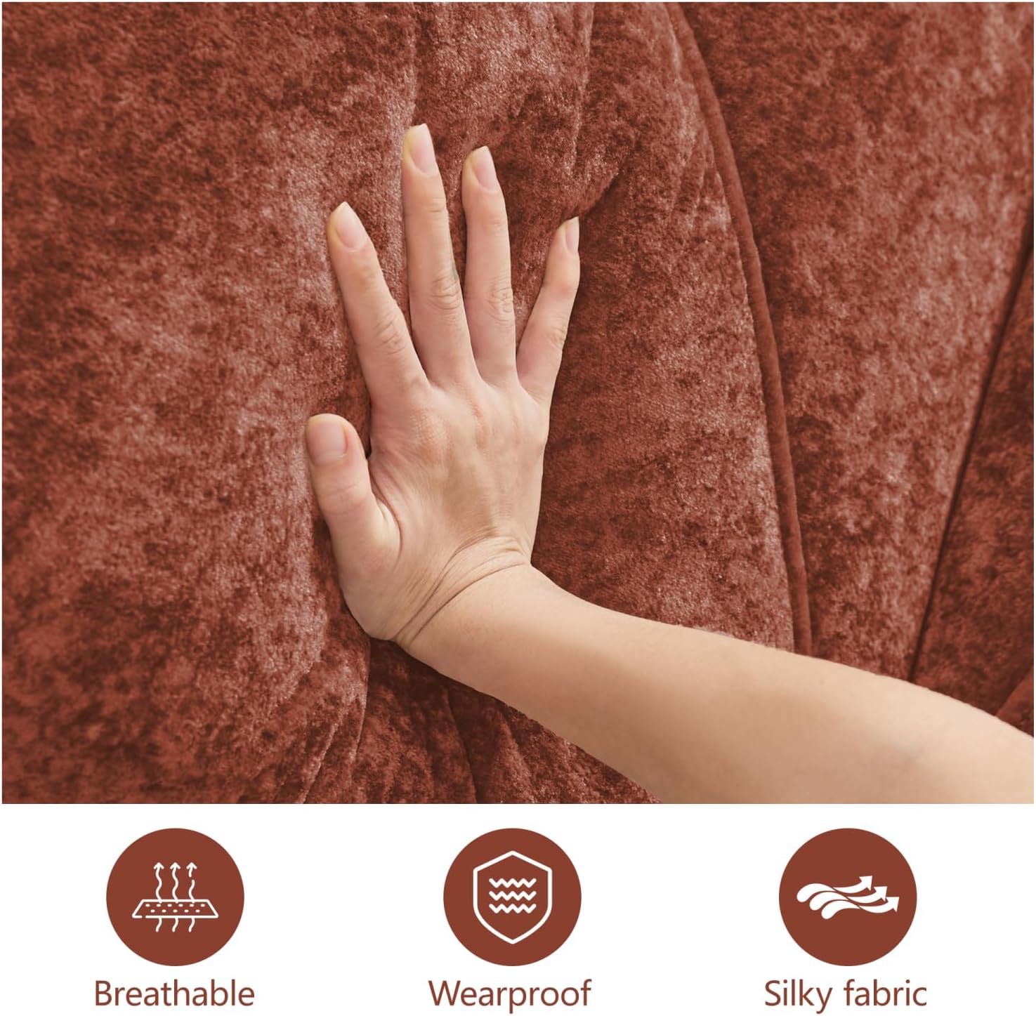 Modern Velvet Boneless Sofa | Soft Lazy Lounge Couch for Living Room, Bedroom, Apartment & Relaxing Home Space